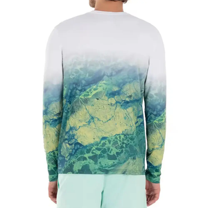 Chemise de pêche à manches longues personnalisée OEM pour hommes séchage rapide respirant protection UV sublimation maillot de pêche fournisseur en gros - Product Image 4