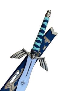 Espada Azul de Acero Inoxidable Personalizable con Mango de Cuero, Táctica, para Exteriores, Camping, Caza, Bricolaje, Uso Industrial OEM - Product Image 4