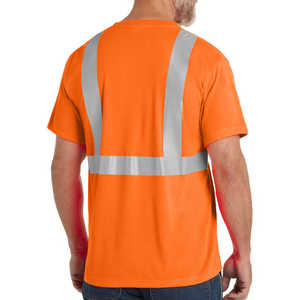 Camisa de seguridad de alta visibilidad para hombre más vendida ropa de trabajo de algodón de manga corta reflectante personalizada a prueba de agua - Product Image 6