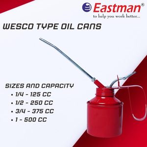 Bidon d'huile E-2072 Wesco Outil à main OEM personnalisable pour usage mécanique et industriel importé par Eastman Brand en Inde - Product Image 4