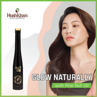 Huile de pignon de pin mongol biologique - Huile minérale pour soins de la peau végétalienne, sans parfum, sans sulfate, pour tous types de peau, marque Hushkhan, soin de massage