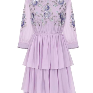 เดรสปาร์ตี้ระยิบระยับสุดเซ็กซี่ของผู้หญิงประดับเลื่อมยาวสไตล์ปาร์ตี้หรูหราสำหรับผู้ใหญ่ที่สวยงาม - Product Image 1