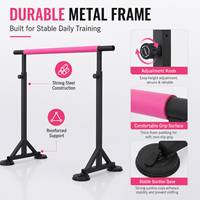 Barre de danse portable BNcompany pour studio à domicile, réglable, avec cadre métallique, écologique, capacité de 5 à 10 kg