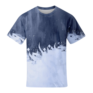 Camiseta OEM de algodón con diseño de logotipo personalizado 100% para hombre y mujer, camiseta de manga corta con cuello redondo de color en contraste y talla grande - Product Image 1