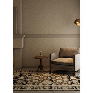 Gulnar Hand Knotted Wool Rugs <b>Grey</b> Black Floral Abstract Flat Weave Technique for Home Hallway Rectangle Jute Rug Room Rug - Product Image 4