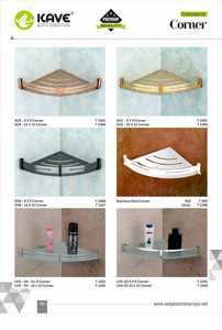 Estante de esquina de acero inoxidable de 9x9 pulgadas de alta calidad, estante de baño montado en la pared a prueba de herrumbre para el proveedor de hoteles en casa - Product Image 3