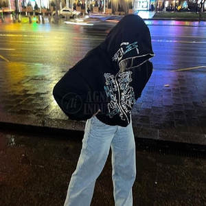 Sudadera con Capucha de Algodón 100% para Hombre, Diseño Personalizado, con Pedrería, Invierno, Estilo Urbano, Transpirable, Alta Calidad, Precio Razonable, Gran Venta - Product Image 4