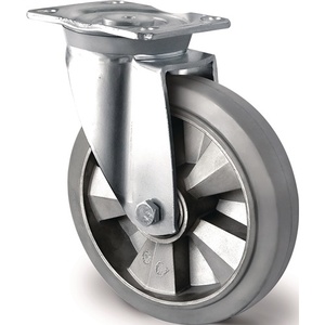 ล้อเลื่อนยางยืดหยุ่นแบบหมุนได้ ขนาด 125 มม. รับน้ำหนักได้ 300 กก. - Product Image 1