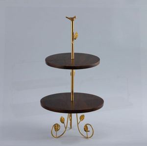 ที่วางเค้กไม้และเหล็กสุดหรูสำหรับงานแต่งงานที่บ้านโรงแรมร้านอาหารงานเลี้ยงวันเกิดอุปกรณ์ตกแต่งงาน2023 - Product Image 3