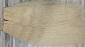 100% Excellente Qualité Indien Vierge Extensions de Cheveux Non Transformés Patrimoine Remy Cheveux Blonde Vague Profonde Raw Temple Blonde Cheveux - Product Image 6