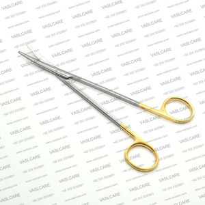 Ciseaux Mayo Metzenbaum de haute qualité |   Ciseaux de dissection pour tissus, droits et courbés |   Manuel allemand en acier inoxydable |   Argent Or - Product Image 4