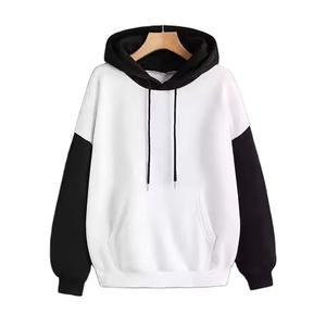 New Arrival Women's Casual Solid Color Cotton Fleece Sweatshirt Winter Pullover <b>Hoodie</b> <b>Plain</b> Dyed Design - Product Image 6