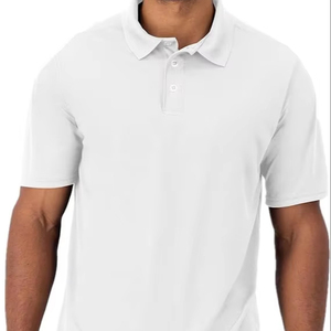 Logotipo personalizado bordado impresión algodón poliéster malla con cuentas hombres transpirable cómodo suave Polo para hombres - Product Image 1