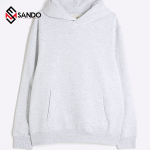 Jersey de lana para hombre de talla grande de alta calidad Unisex, Sudadera con capucha de algodón ligero, estampado de soplo 3D, bordado de logotipo personalizado - Product Image 4