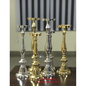เชิงเทียนทีไลท์ชุบทองและเงินชุดเชิงเทียน6ชิ้นดีไซน์ไม่ซ้ำใครตกแต่งโต๊ะแบบแฮนด์เมด - Product Image 2