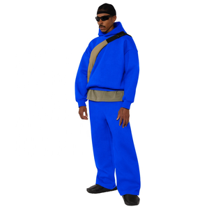 Sweat à capuche doux d'hiver brodé chaud à manches longues-Style urbain tendance Confortable Coton mélangé Coupe surdimensionnée Doublé Vêtements d'extérieur - Product Image 3