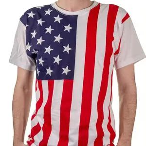 Fannyouth, футболки с американским флагом для мужчин, укороченная футболка с коротким рукавом, с коротким рукавом, A-01-4-Black