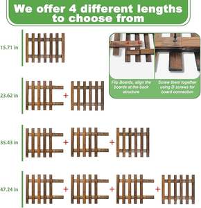 2 Maceteros de Pared de Madera para Acción de Gracias - 11.4"W X 35.43"H, Ecológicos y Ligeros, para Plantas de Exterior - Product Image 6