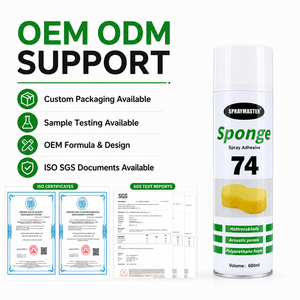 SPRAYMASTER Grosir Pabrik OEM Lem Semprot Spons 74 untuk Kasur Sofa Panel Akustik Perekat Busa Poliuretan - Product Image 6