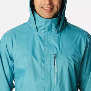 Veste de pluie imperméable de qualité supérieure pour hommes, toile d'hiver décontractée avec col à capuche ajustable, disponible au prix de gros - Product Image 3