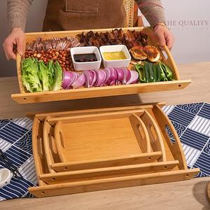 Plateau de service en bois de qualité supérieure avec un design élégant, couleurs et logo personnalisés, durable et non toxique, MOQ de 100 pièces pour les cadeaux - Product Image 1