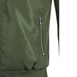 Chaqueta Bomber Premium Personalizada para Hombre, Antibacteriana, 100% Poliéster, con Cierre, Ropa Exterior Informal, Chaqueta Bomber de Otoño para Hombre - Product Image 2