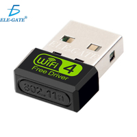 ELE-GATE WL.06D 2.4GHz 150Mbps USB2.0 Adaptor WiFi Eksternal untuk Komputer/Laptop-Tersedia!