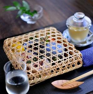 Caja de mooncake de bambú natural 100% hecha a mano, cesta de regalo de ratán de calidad, venta al por mayor - Product Image 1
