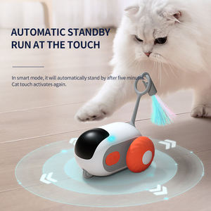 Hot Sale Eco-Friendly Modern Funny Rotate <b>Cat</b> <b>Toy</b> with Feathers Smart Gravity <b>Remote</b> <b>Control</b> Electric Interact Teaser - Product Image 2