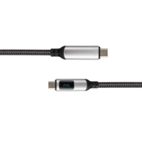 Cable de carga rápida USB C a USB C PD de 240W con pantalla LED, marcador electrónico, viene con Cable tipo C trenzado de nailon de alta durabilidad para