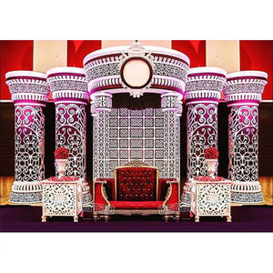 Decoración de escenario DE CORONA DE BODA europea, juego de escenario de función de premio lujoso, juego de escenario de lugar de boda asiático - Product Image 1