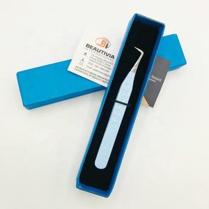 Professionnel Slim Boot Coeur Impression Poignée Pince À Cils Durable 90 Degrés Extension De Cils Pointu En Acier Inoxydable - Product Image 2