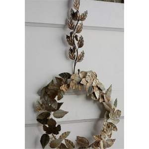 Guirlande murale en métal doré luxueuse, guirlande florale dorée champagne pour la maison, l'hôtel, le mariage, Noël, décoration murale en fer de qualité supérieure - Product Image 5