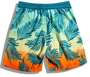 High Quality 100% Polyester Beach Swim <b>Shorts</b> For <b>Men</b> Quick Dry Waterproof UV Protection Breathable Elastic Waist Beach <b>Shorts</b> - Product Image 1