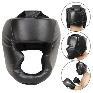 Protector de seguridad para la cabeza de cuero profesional de alta calidad, protectores para la cabeza de entrenamiento hechos a medida, boxeo, cabeza de boxeo personalizada - Product Image 1