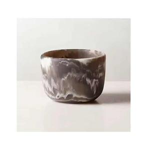 Tazón de servicio de resina seguro para alimentos de primera calidad Centro de mesa de diseño Acabado a mano y Apto para lavavajillas para cenas en casa - Product Image 1