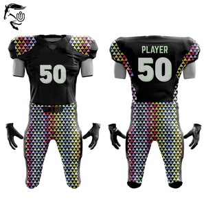 Kit de fútbol americano personalizado OEM para adultos | Camisetas y pantalones de poliéster transpirable | Suministro directo de fábrica - Product Image 6