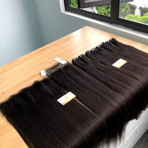 Les cheveux Minh Khang au Vietnam offrent le meilleur prix sur 100% extensions de trame de peau humaine faisceaux droits d'os de couleur noire naturelle - Product Image 1