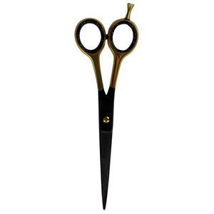 <b>Barber</b> Hair Cutting Scissors Durable Sharp <b>Blades</b> Black Coated Super Cut Polish Finish For Salon Scissor - Product Image 5