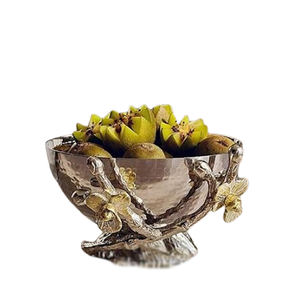 Tazón de Metal de aluminio y latón pulido brillante Técnica personalizada para el hogar Hotel que sirve cuencos modernos de cerámica gratis - Product Image 6