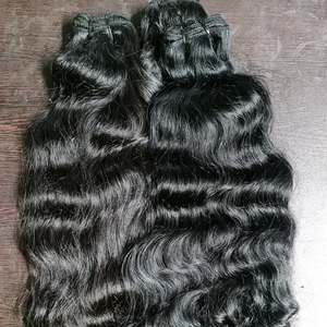 Vente en gros de cheveux vierges authentiques du sud de l'Inde, faisceaux naturels, trame de cheveux humains bruts - Product Image 2