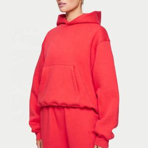 New Arrival Premium Quality Winter Women's Cotton/<b>Polyester</b> <b>Hoodies</b> Breathable Casual Wear Lined Hood Short Length Custom Logo - Product Image 4