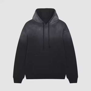 Custom Faded Ácido Lavado de gran tamaño 450gsm 100% Algodón Tallas grandes Peso pesado Pullover Distressed Vintage Ácido Lavado Sudadera con capucha Unisex - Product Image 1