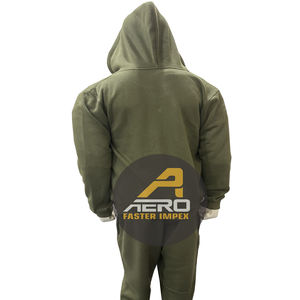 Sudadera con Capucha Deportiva para Hombre, Otoño, Fitness, Gimnasio, Felpa, Transpirable, con Cremallera, para Fisicoculturismo, Diseño a Cuadros, Bordado 3D, Cuello con Capucha - Product Image 5