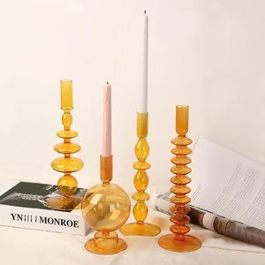 Portavelas de cristal de aspecto Premium, perfecto para bodas lujosas, aniversarios, fiestas corporativas y banquetes - Product Image 5