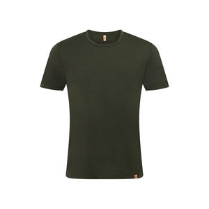 T-shirt à manches courtes lisse pour homme, T-shirt pour homme à manches courtes en laine et soie, T-shirts pour homme - Product Image 3