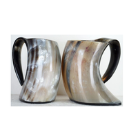 Mug en corne de buffle véritable Viking, prix raisonnable, chope, usage domestique, fêtes, vente en gros, mug en corne exporté