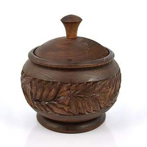 Wooden Sugar Pots/bowl Sugar Pot Custom Antique Wooden Pot Sugar Jar for Home and <b>Tabletop</b> Decorative - Product Image 2