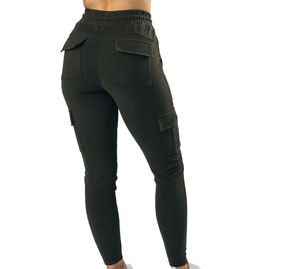 Pantalones Jogger Acampanados de Cintura Elástica para Mujer, Tendencia 2024, Pantalones Deportivos Casuales con Banda en el Tobillo y Decoración de Lazo, Invierno 100% - Product Image 2
