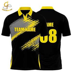 เสื้อคริกเก็ตพิมพ์ลายสีสันสดใสแบบซับลิเมชั่นเต็มตัว พร้อมขนาดที่ปรับแต่งได้และผ้าฝ้าย 100% สำหรับผู้ชาย - Product Image 1